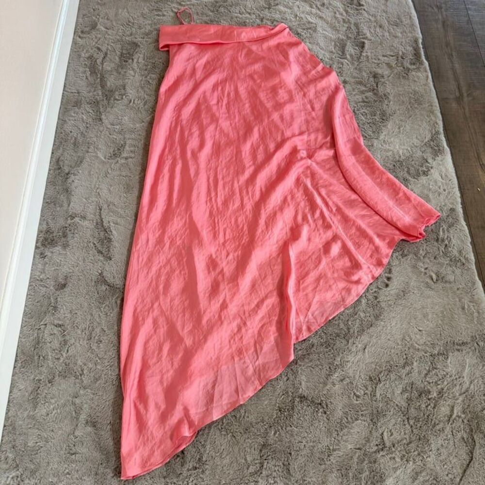 Guapa‎ Girlfriend Cowl Toga Pink Dresses One Shoulder Size XL